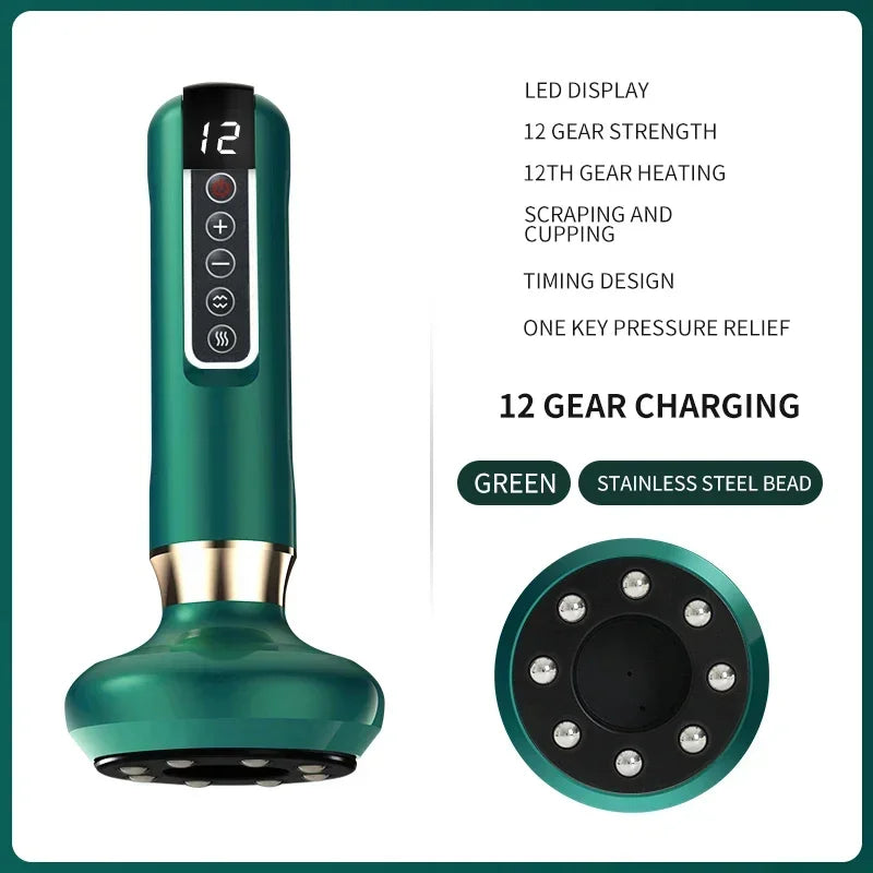 Yogaum™ Tricolor Electric GuaSha Massager MedikStat