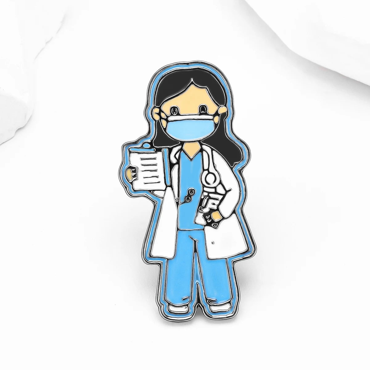 Cartoon Medical Enamel Pin Brooch
