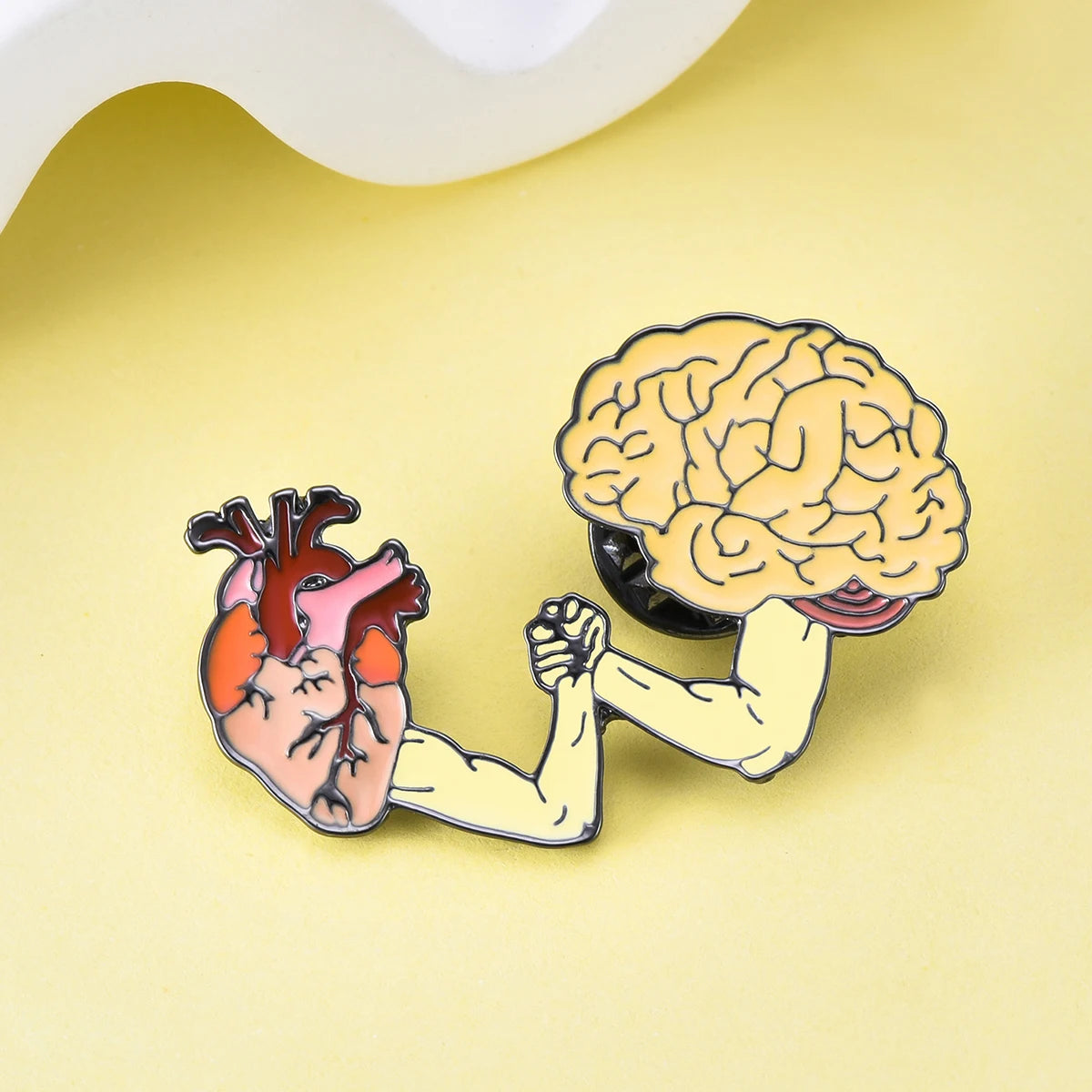 Cartoon Medical Enamel Pin Brooch