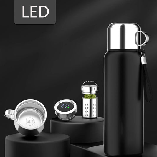 ThermaSmart™ 1200ml Smart Temperature Display Vacuum Flask MedikStat