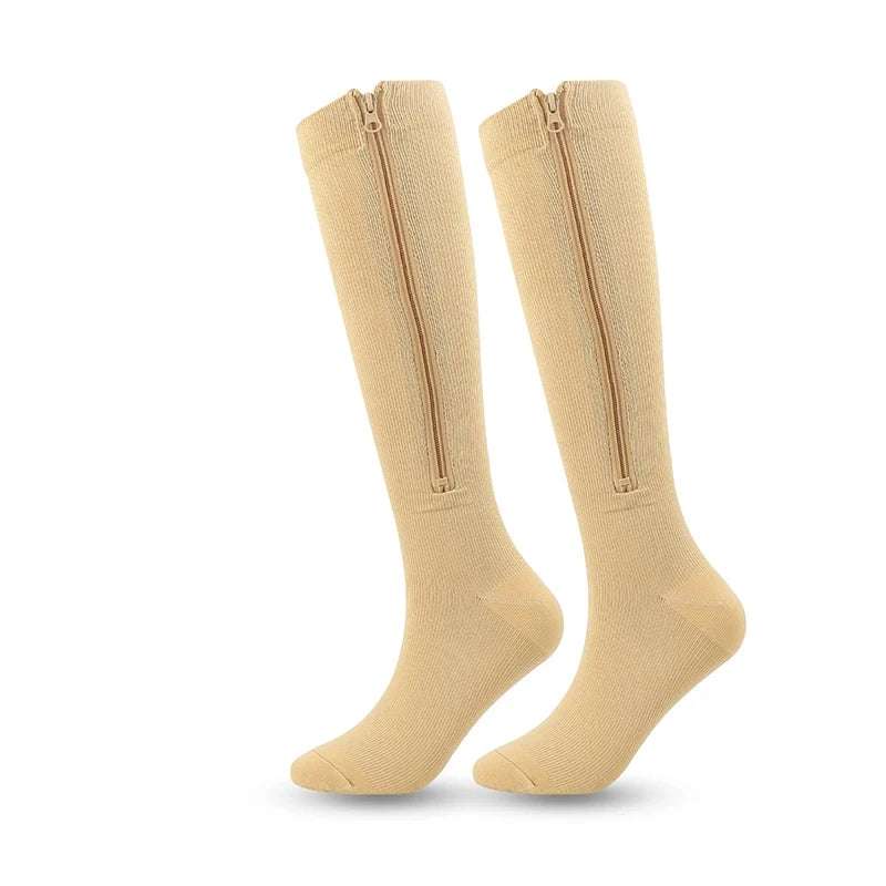 Zipper Compression Socks Unisex