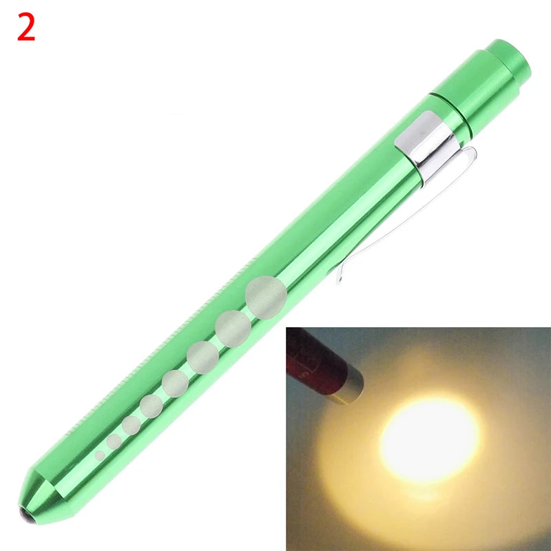LED Medical Penlight with Pupil Gauge