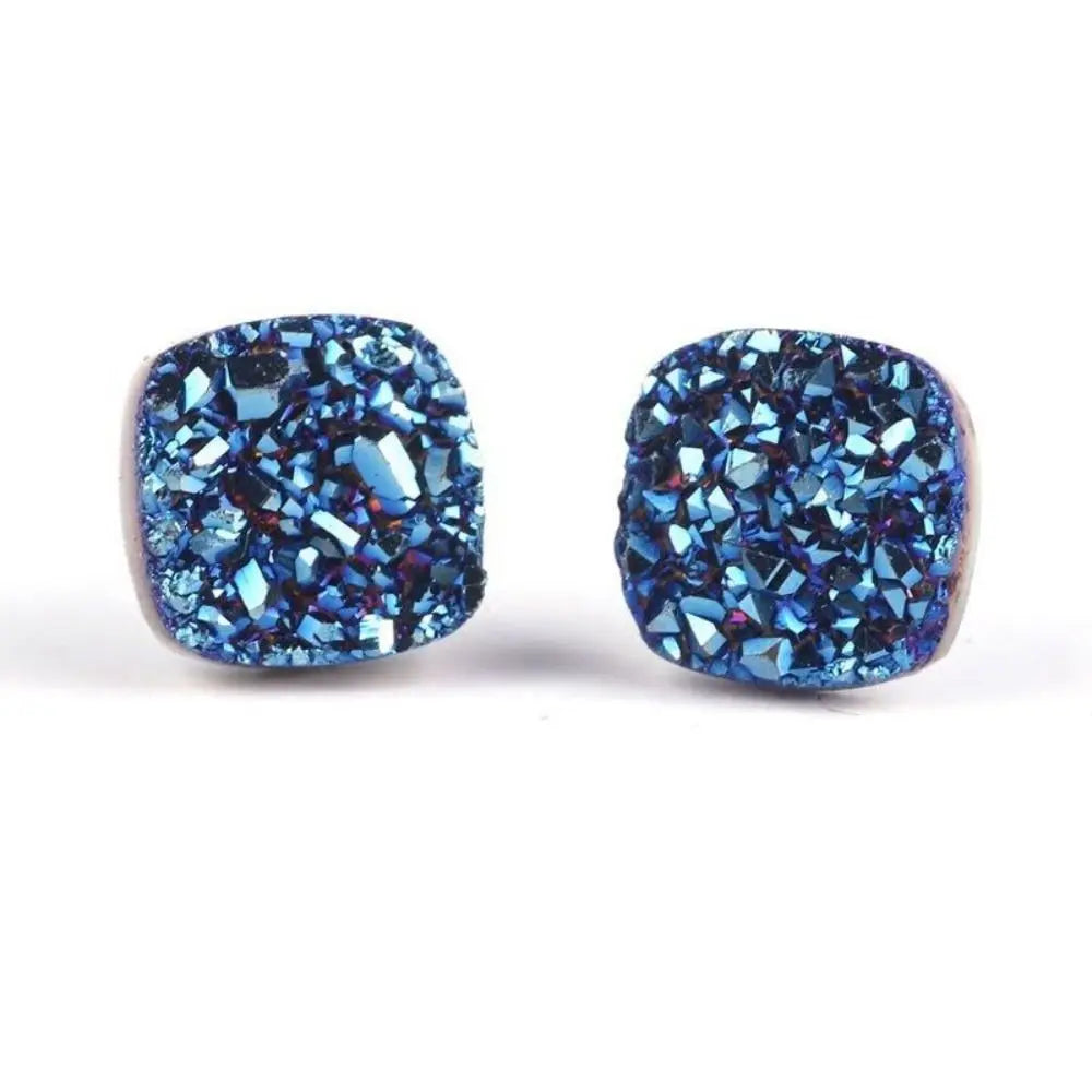 Acupuncture Magnetic Germanium Stud Earrings