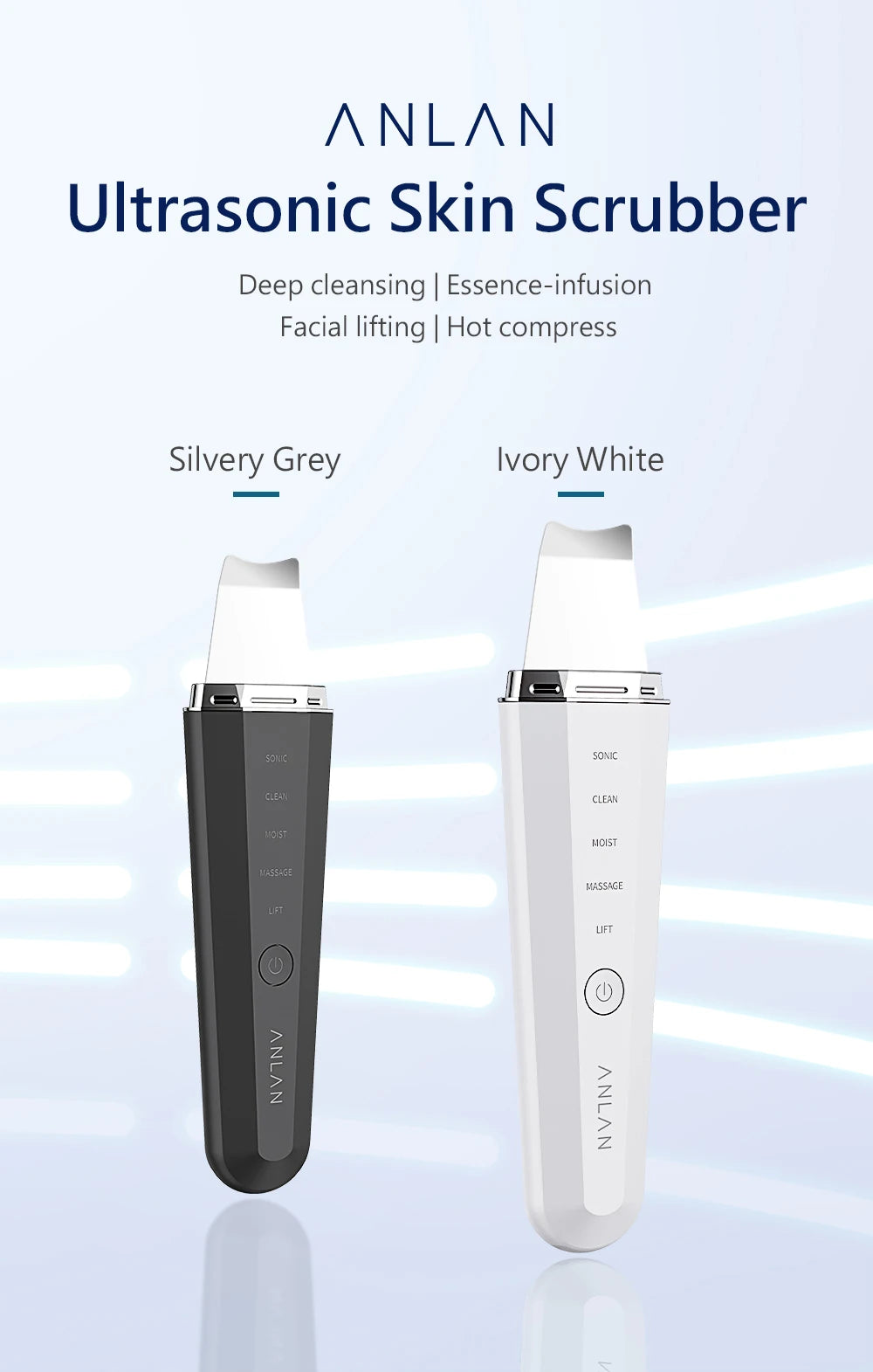 Sanclair™ Ultrasonic Skin Scrubber MedikStat