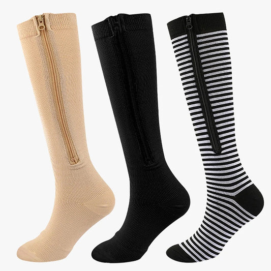 Zipper Compression Socks Unisex