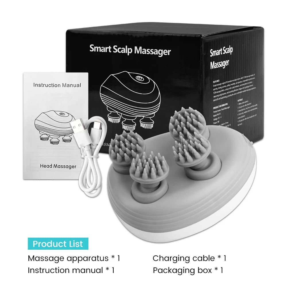 Lunamass™ Electric Head Scalp Massager MedikStat
