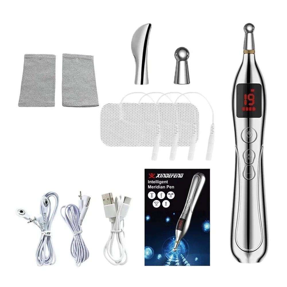 Meridian Acupuncture Pen with Electronic Laser Pointer TENS, EMS set