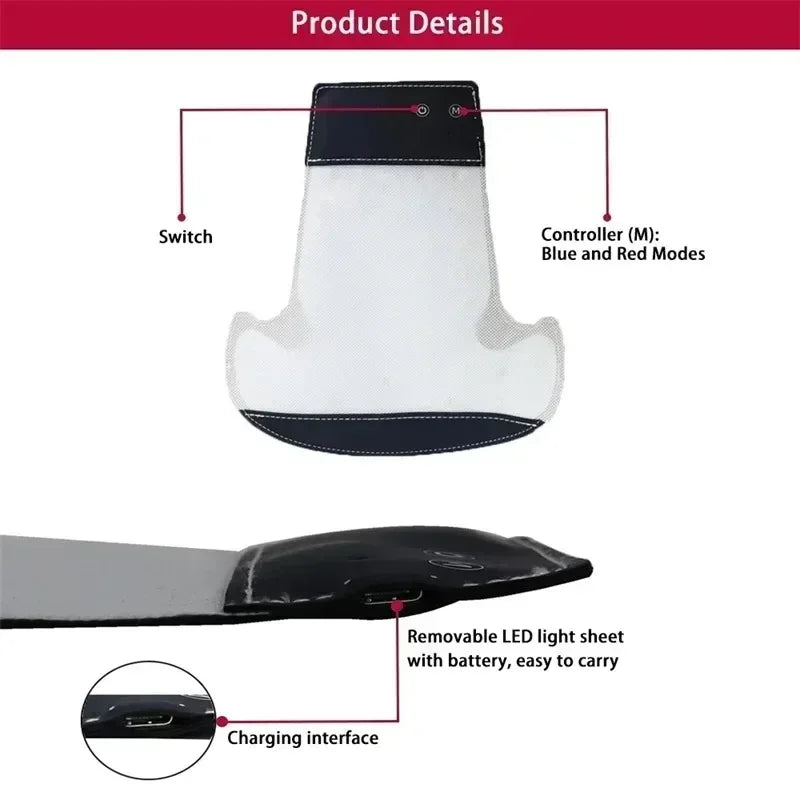 Red & Blue Light Cap