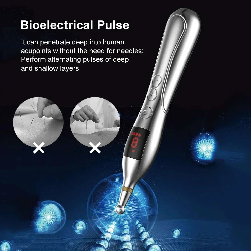 Meridian Acupuncture Pen with Electronic Laser Pointer TENS, EMS set