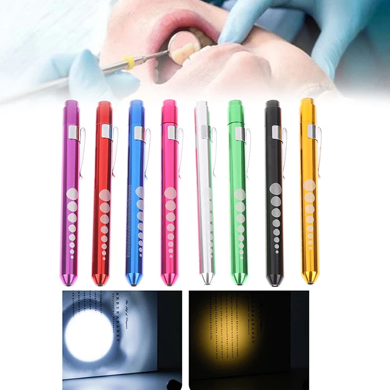 LED Medical Penlight with Pupil Gauge