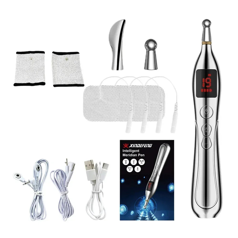 Meridian Acupuncture Pen with Electronic Laser Pointer TENS, EMS set