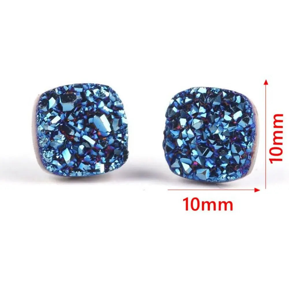 Acupuncture Magnetic Germanium Stud Earrings