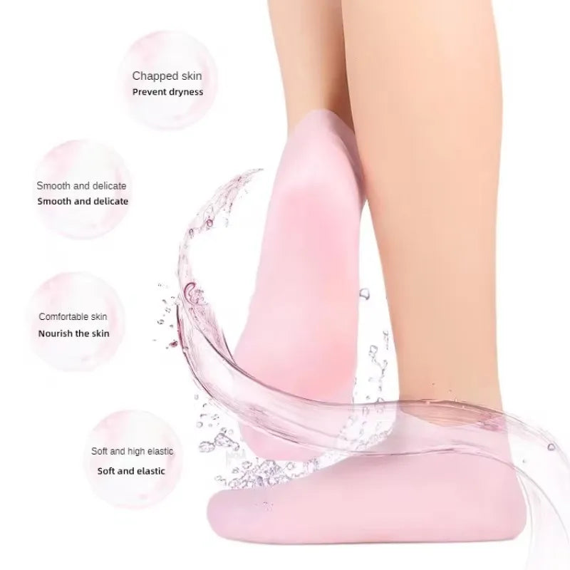 Hand & Feet SPA Socks & Gloves with Anti Slip Silicone