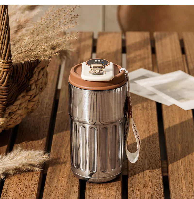 ThermoSmart™ 450ml Smart Temperature Display Vacuum Flask MedikStat