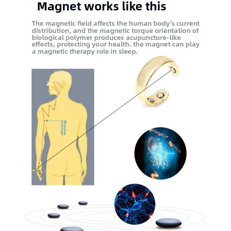 Magnetic-inspired Acupressure Ring for Restful Nights