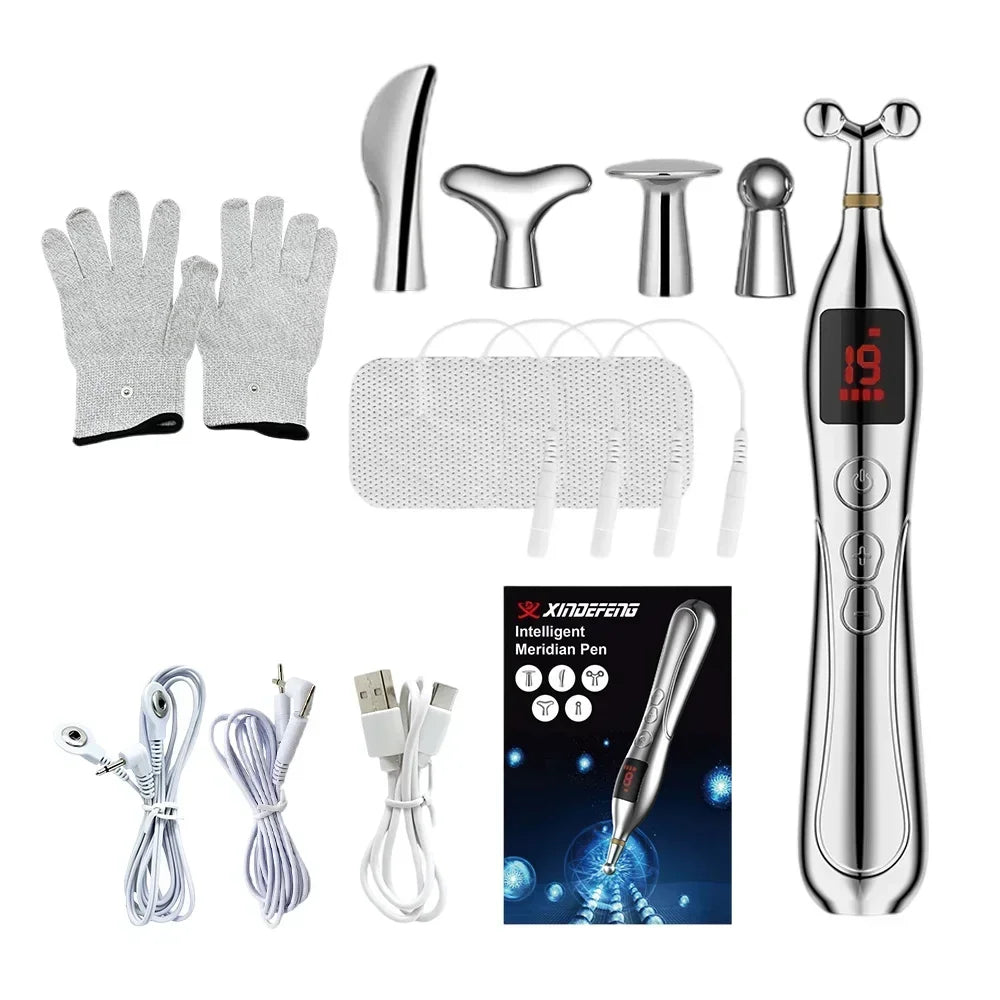 Meridian Acupuncture Pen with Electronic Laser Pointer TENS, EMS set