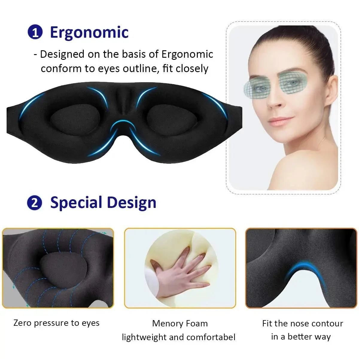 3D-Lux Sleep Mask