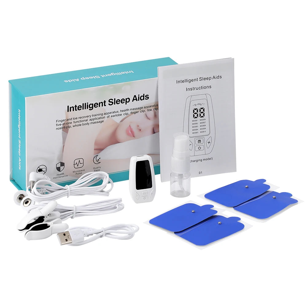 Sleep Aid Device with Clips for Relaxation