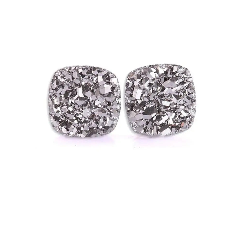 Acupuncture Magnetic Germanium Stud Earrings