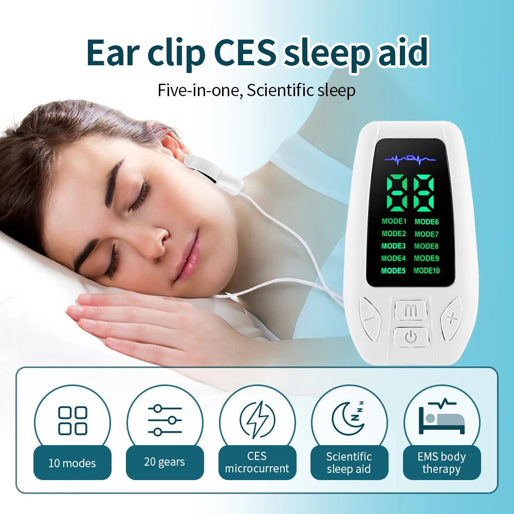 Sleep Aid Device with Clips for Relaxation