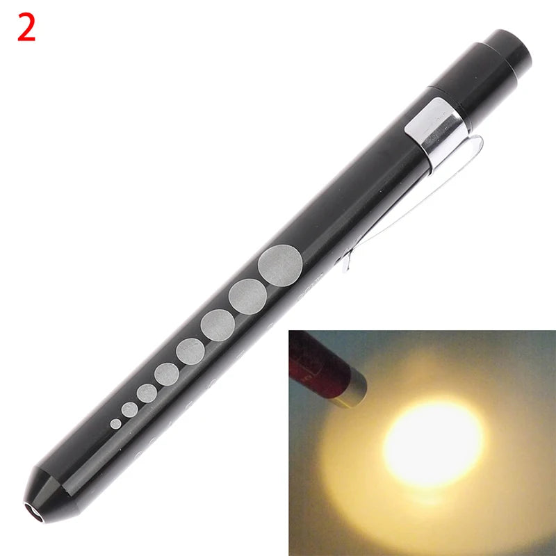 LED Medical Penlight with Pupil Gauge