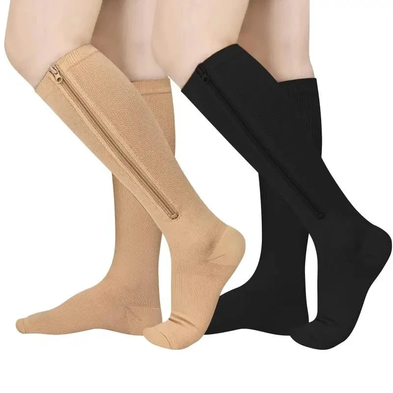 Zipper Compression Socks Unisex
