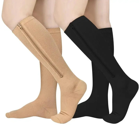Zipper Compression Socks Unisex
