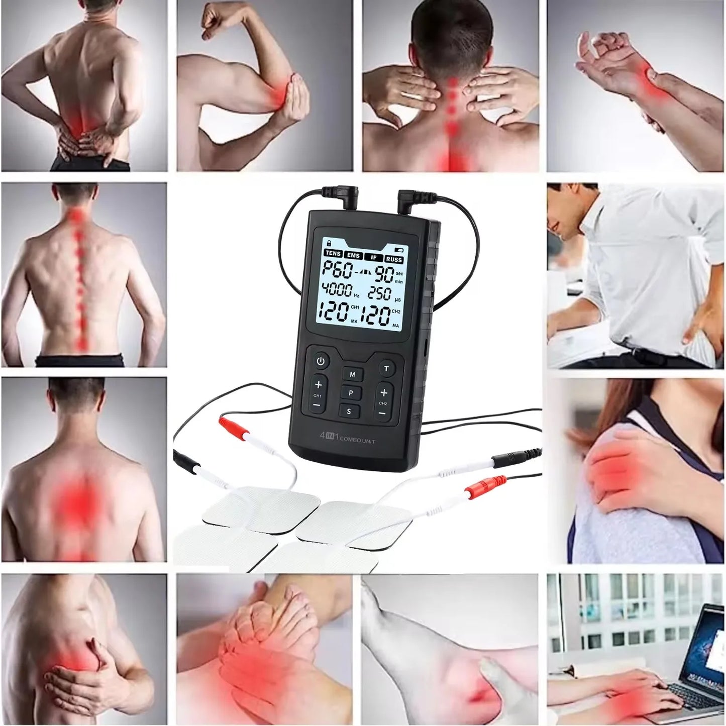 Advanced 4-in-1 Electric Muscle Stimulator