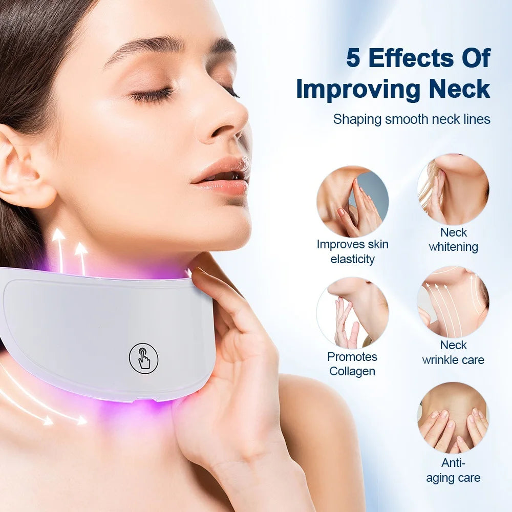 7-Colour LED Face &amp; Neck Light Therapy Mask