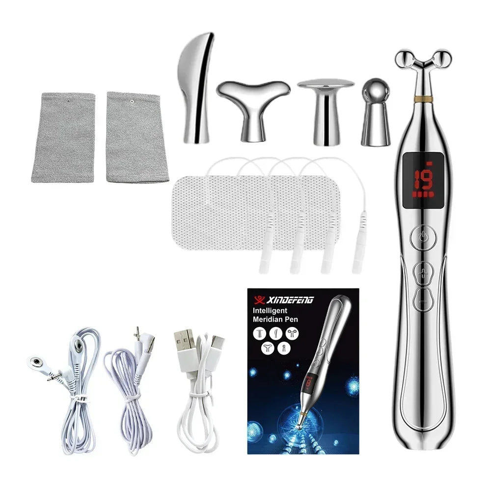 Meridian Acupuncture Pen with Electronic Laser Pointer TENS, EMS set