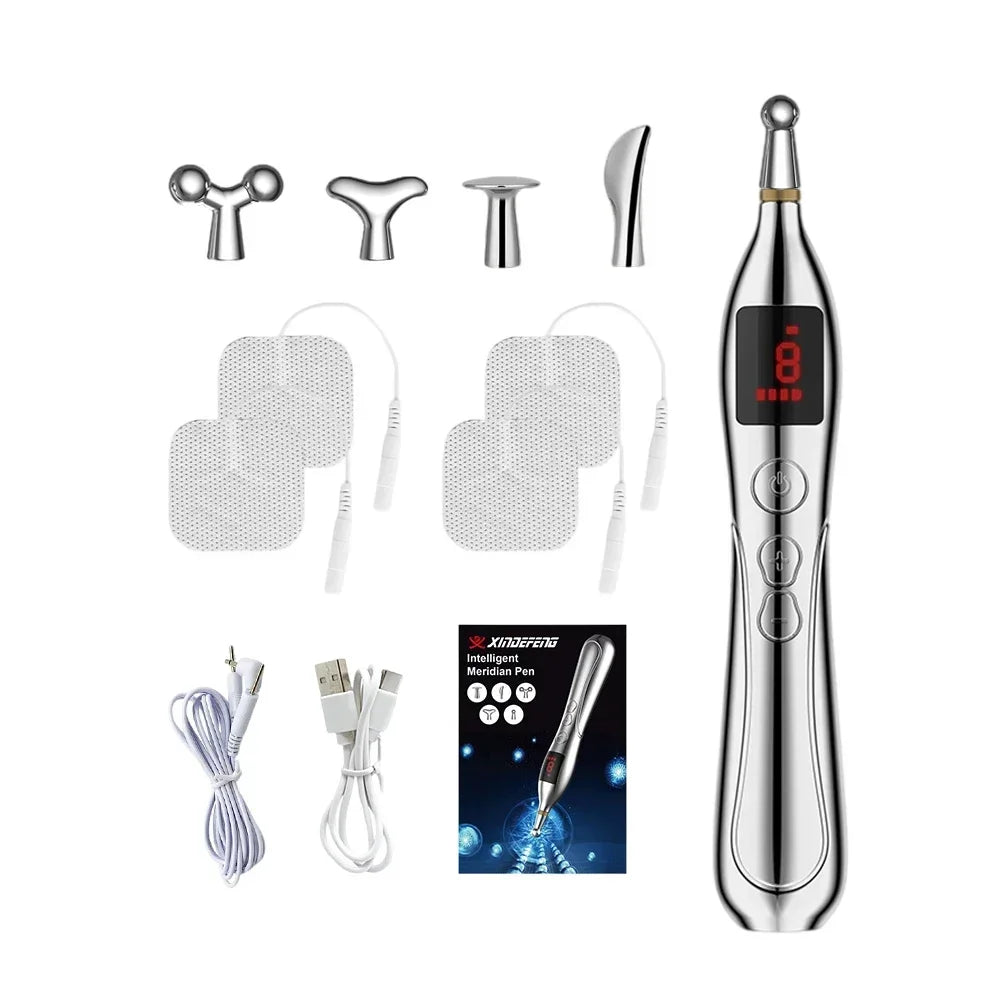 Meridian Acupuncture Pen with Electronic Laser Pointer TENS, EMS set