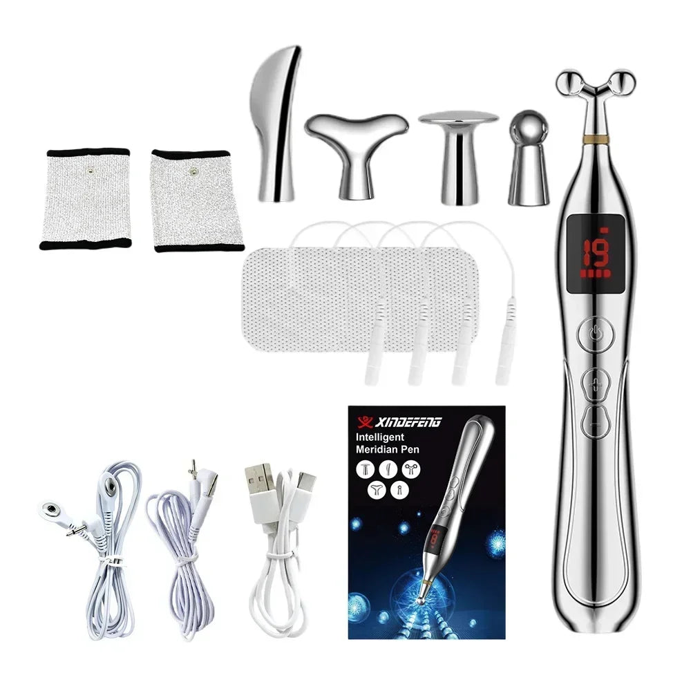 Meridian Acupuncture Pen with Electronic Laser Pointer TENS, EMS set